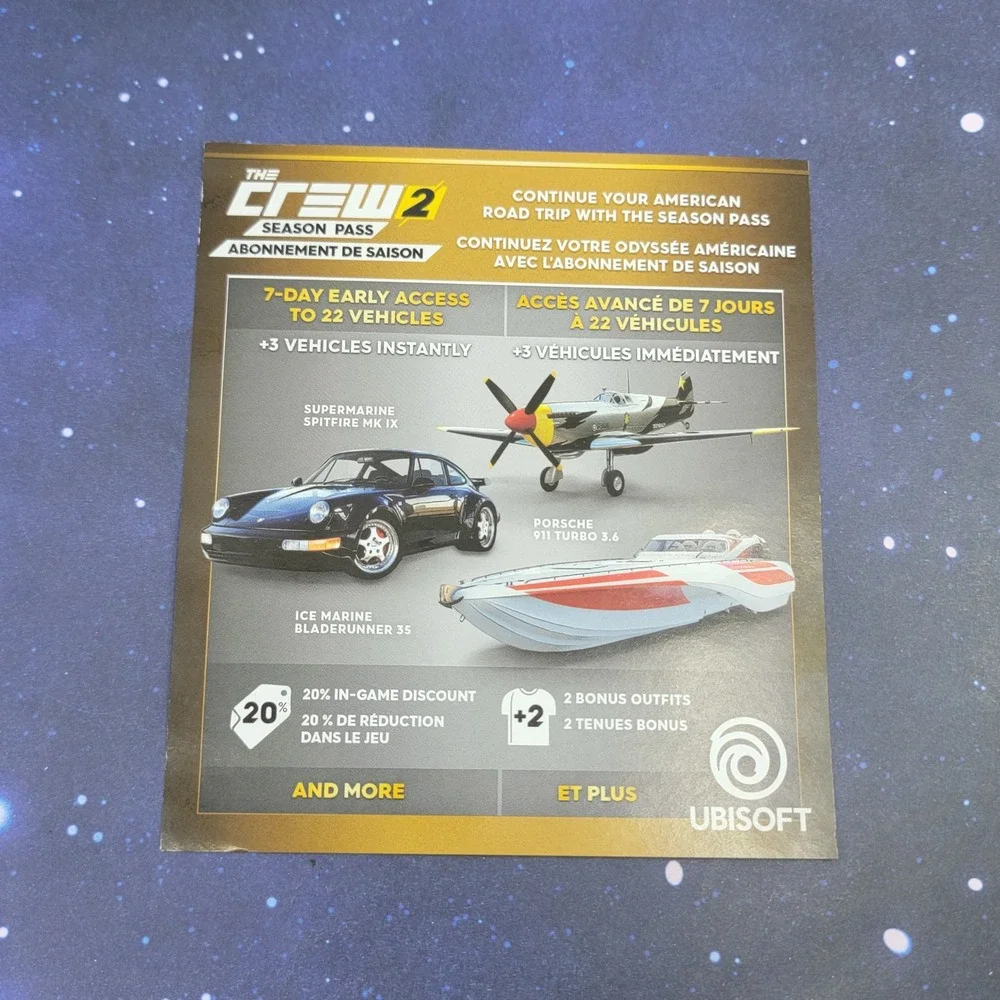 The Crew 2 PS4 PlayStation 4 Ubisoft Racing Game UBP30502118-CVR